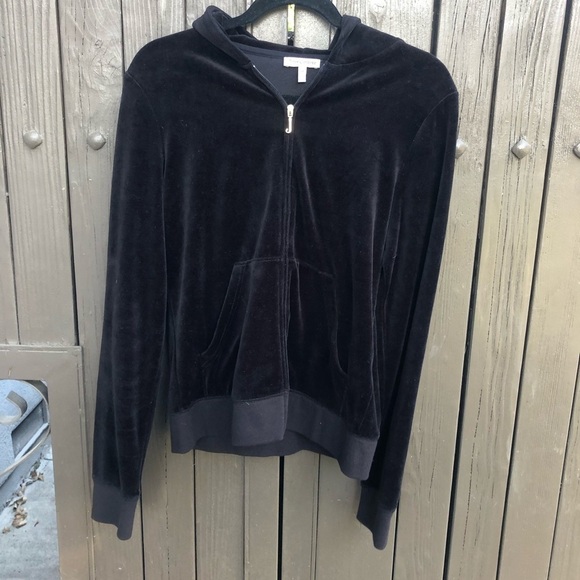 Juicy Couture Los Angeles velour zip up hoodie - Picture 4 of 5